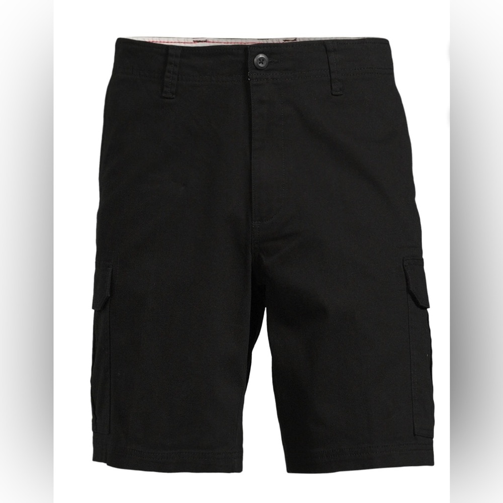 GEORGE Mens Cargo Shorts Size 42” Black Color 97% Cotton 3% Spandex NWOT